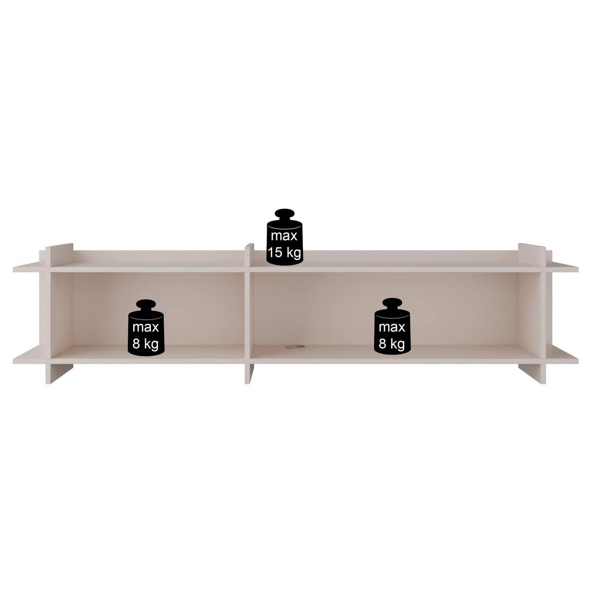 TV-LOWBOARD Fencey 175 cm - Taupe/Kaschmir, Holzwerkstoff (175/42.5/31.6cm) - Selsey