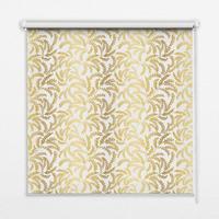 INNENROLLO - Fensterrollo - Rollo - 80x140 cm - Goldene Zweige - Gelb, Kunststoff (80/140/0.5cm) - TULUP