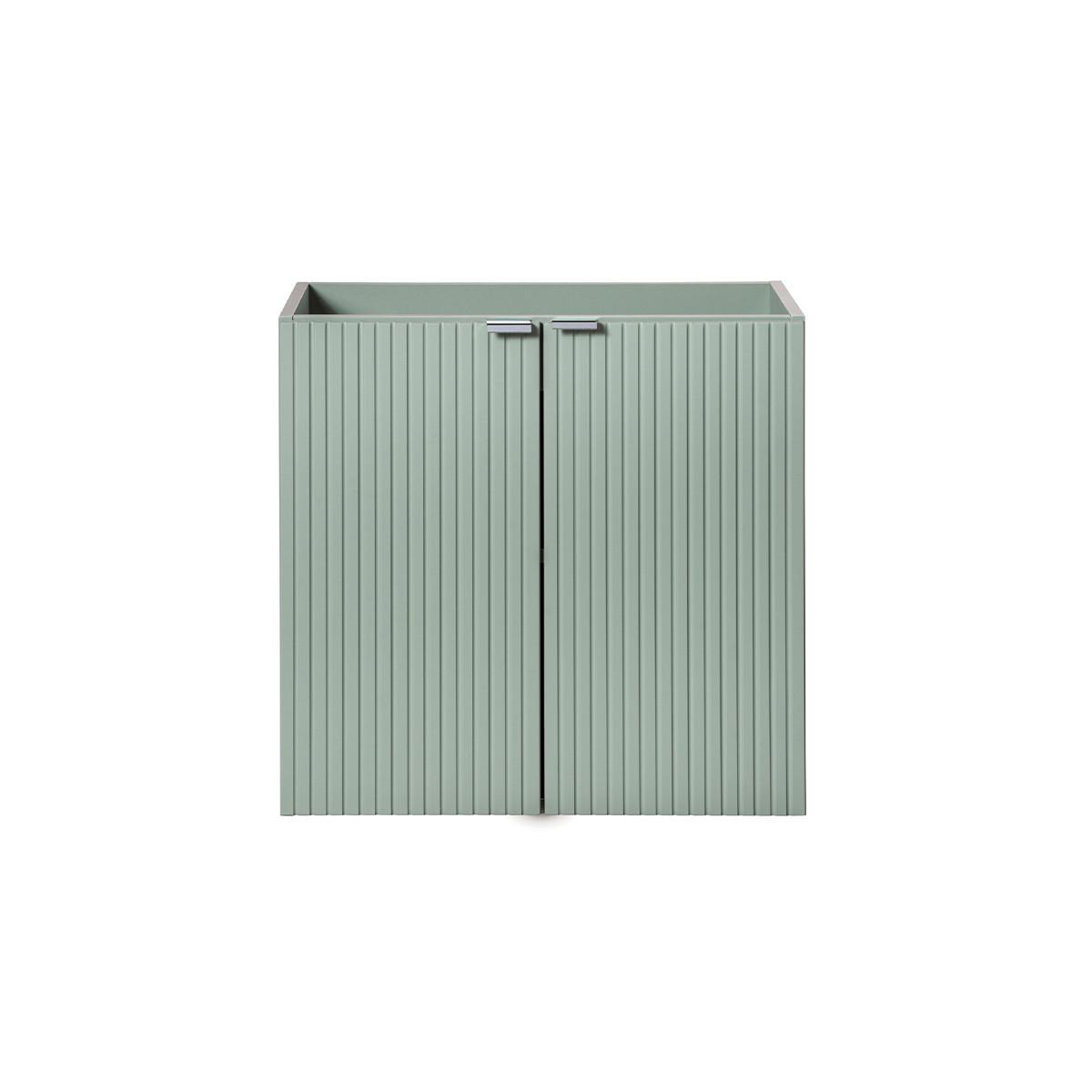 WASCHTISCHUNTERSCHRANK 60cm Jade Grün - Grün, Holzwerkstoff (60/57/39cm) - Petits-meubles