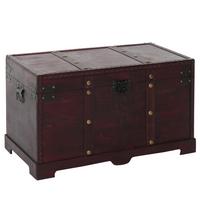 HOLZTRUHE ANTIKOPTIK ECKIG Braun - Braun, Holz (67/39/38cm) - MCW