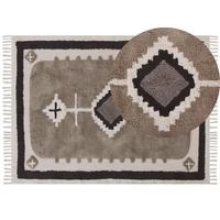 KURZFLOR-TEPPICH Geyve 230/160 cm - Beige, Textil (160/230cm) - Beliani