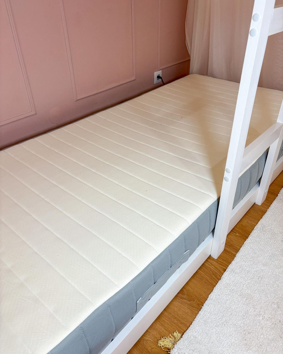 TASCHENFEDERKERNMATRATZE H3/4 Fest 90/200 cm Roomy - Weiß, Textil (90/200cm) - Beliani