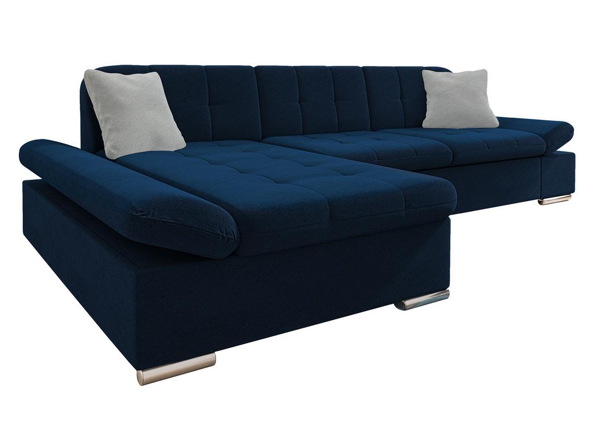 ECKSOFA Montana, Seite: Links - Dunkelblau, Holz/Textil (278/161cm) - MIRJAN24