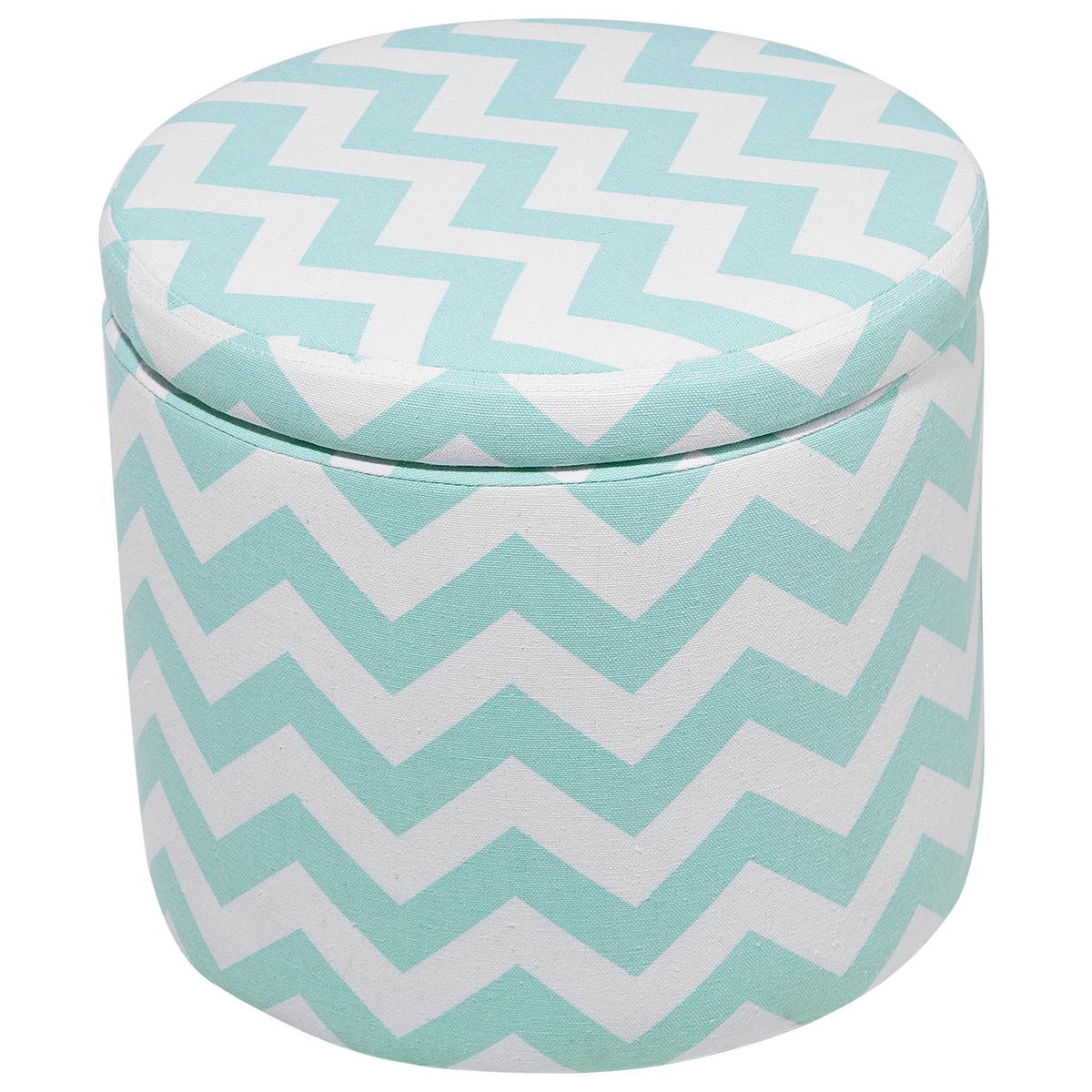 POUF Tunica 35/35/30 cm - Grün, Naturmaterialien/Textil (35/30/35cm) - Beliani