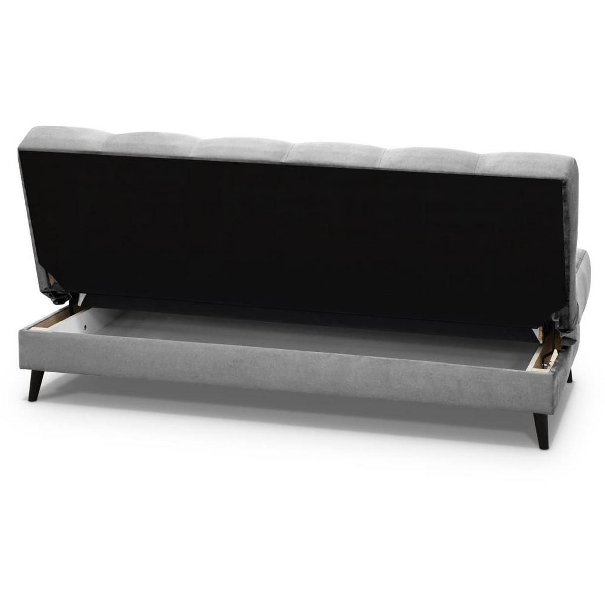 3-SITZER Schlafsofa Nancy hellgrau - Hellgrau, Holz/Textil (220/89/93cm) - Beautysofa
