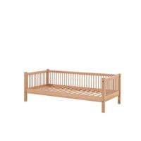 TAGESBETT Kelci 90x200 in Sprossenoptik Buche Massivholz natur - Buchefarben, Holz (90/200cm) - 58aufmkessel