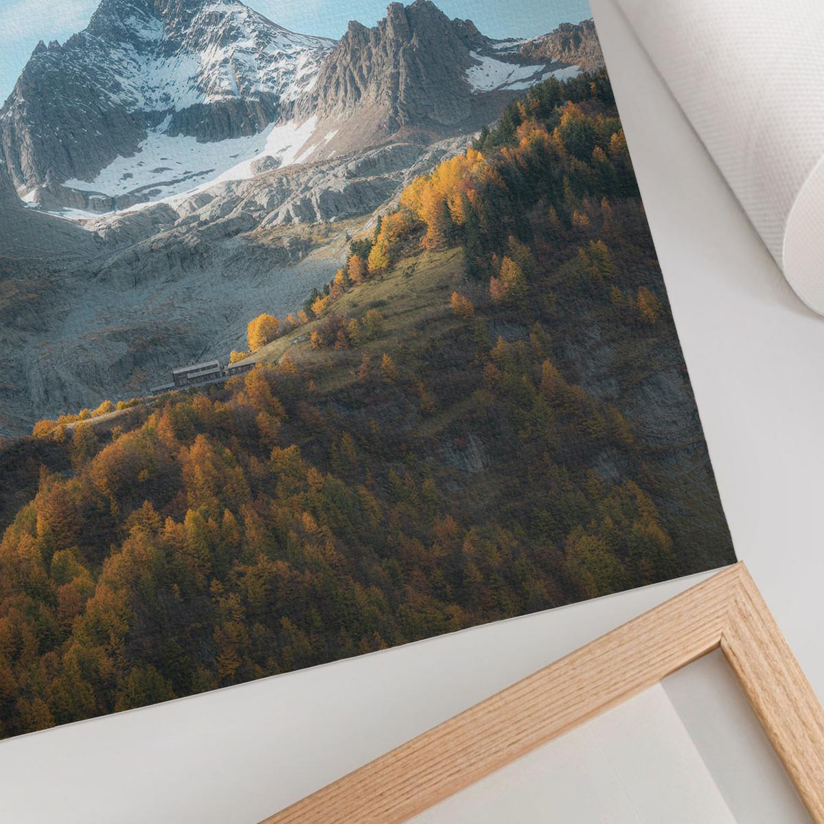 POSTER - 21x29 cm - Lunori - Herbst in den Bergen - Blau, Textil (21/29.7/0.1cm) - TULUP