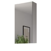 SPIEGELSCHRANK weiß 38 x 77 cm, Badschrank 1-türig mit Spiegel - Weiß, Glas/Holzwerkstoff (38/77/18cm) - Inn.Furn