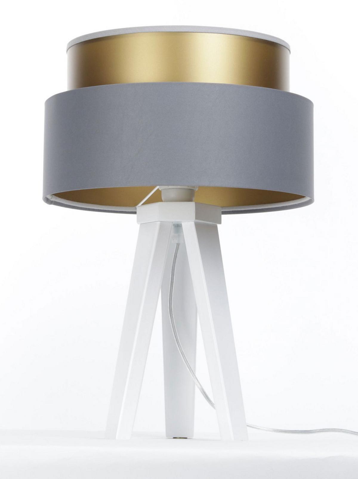 TISCHLAMPE Grau 30/45 cm - Weiß, Kunststoff (30/0.7/45cm) - ONZENO