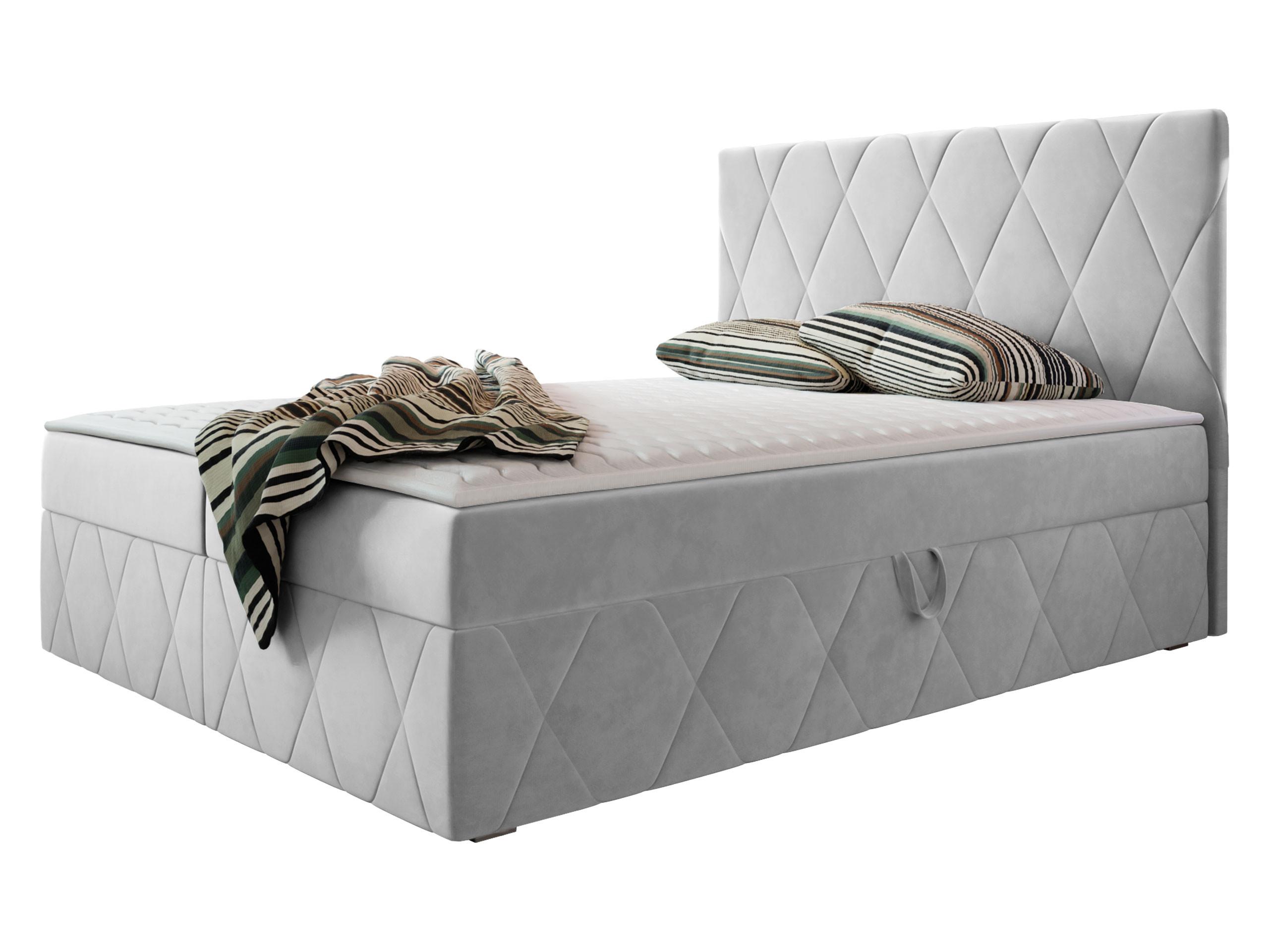 BOXBETT Simoti - H3 - Hellgrau, Holzwerkstoff (160/200cm) - MIRJAN24