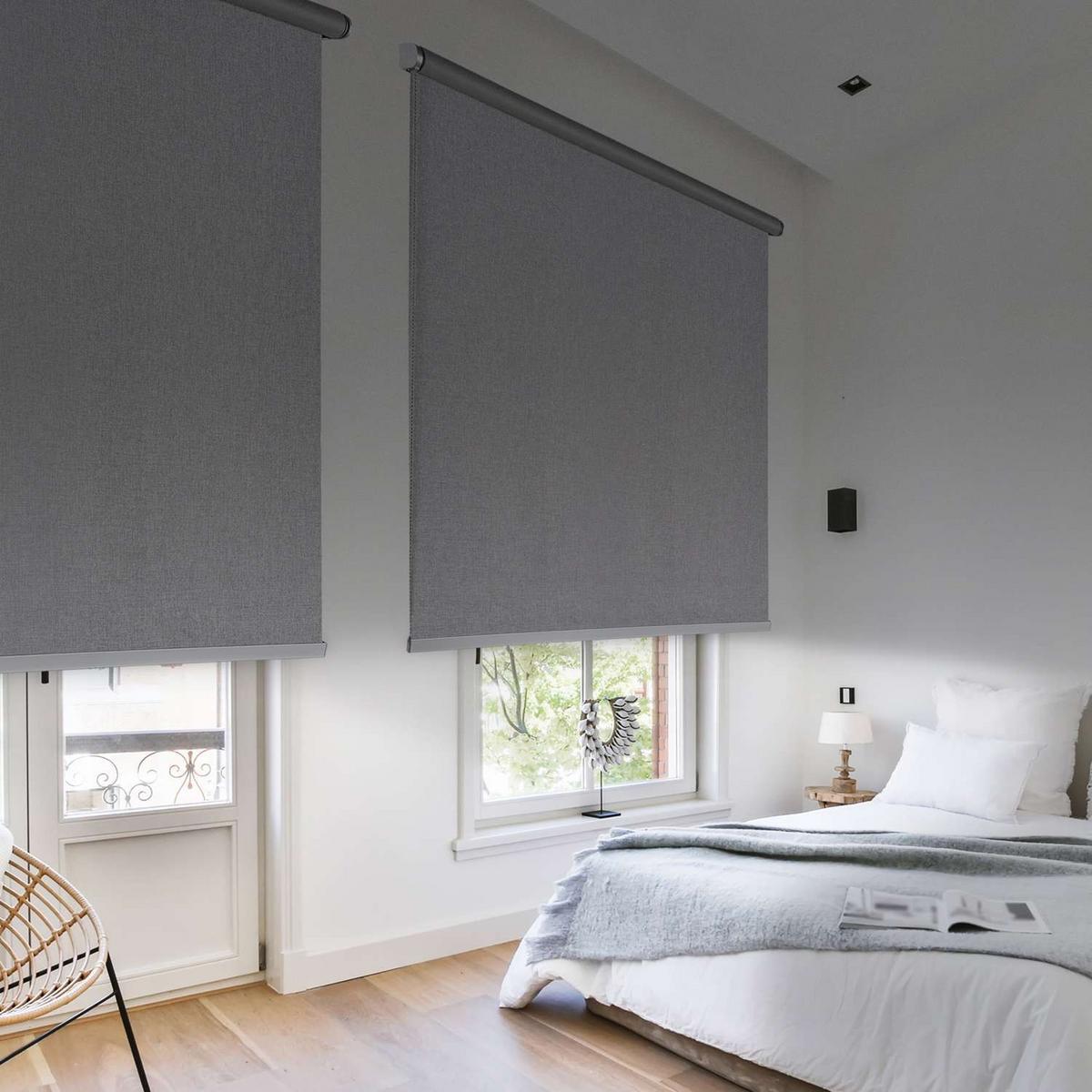 VERDUNKELUNGSROLLO Grau 120x250 cm - Grau, Kunststoff (120/250cm) - STORESDECO