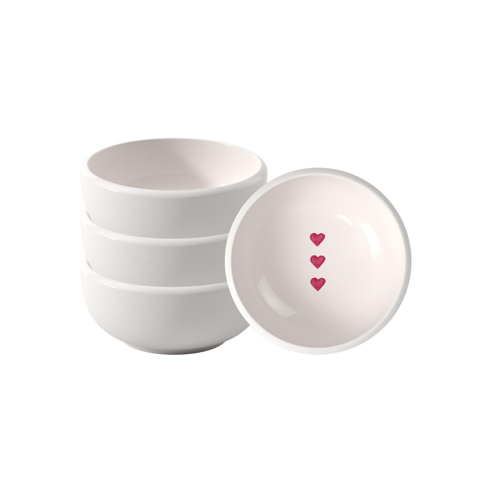 DIPSCHALEN With Love weiß ø 8 cm 6er Set - Weiß, Keramik (8cm) - like.Villeroy & Boch