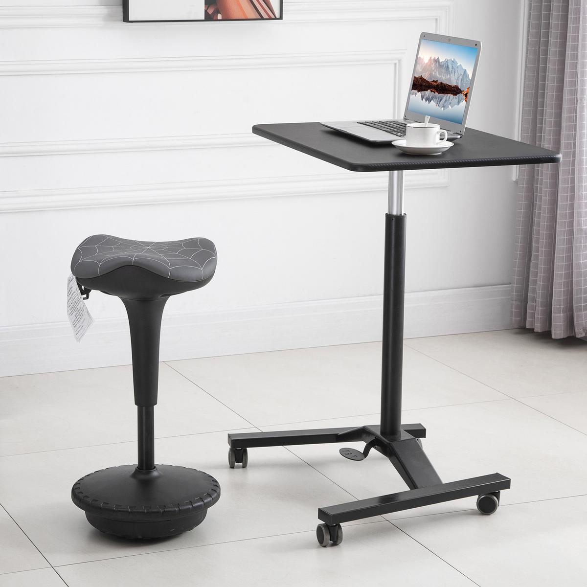 BARHOCKER mit Schwenkfunktion, ergonomisch, höhenverstellbar Grau - Grau, Kunststoff (34/83.5/34cm) - Vinsetto