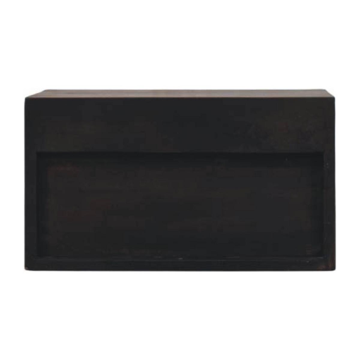 NACHTTISCH Rich-Velvet-Mocha-Finish, 1 Schublade, 1 offenes Fach, Dunkelbraun - Dunkelbraun, Holz (32/25/45cm) - Artisan Furniture