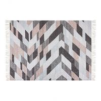 TEPPICH geflochten Nakkas 200/140 cm - Multicolor, Naturmaterialien (140/200cm) - Beliani