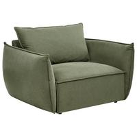 SESSEL Stoff Grün Kunes - Grün, Textil (124/78/94cm) - Beliani