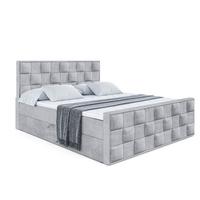 BOXBETT ZAFIRA - 180x200 - H4 - Hellgrau - Hellgrau, Holzwerkstoff (180/200cm) - ALTDECOR
