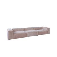 MODULSOFA MIA Taupe Cord - Taupe/Schwarz, Kunststoff/Textil (418/72/120cm) - KAWOLA