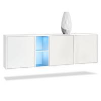 SIDEBOARD Cuba Türen in Weiß matt - Weiß, Holzwerkstoff (182/53/35cm) - Vladon