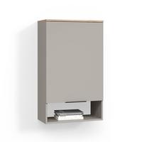 HÄNGESCHRANK Piave Greige 60 x 100 cm mit Tür - Greige, Holzwerkstoff (60/100/30cm) - Livinity®
