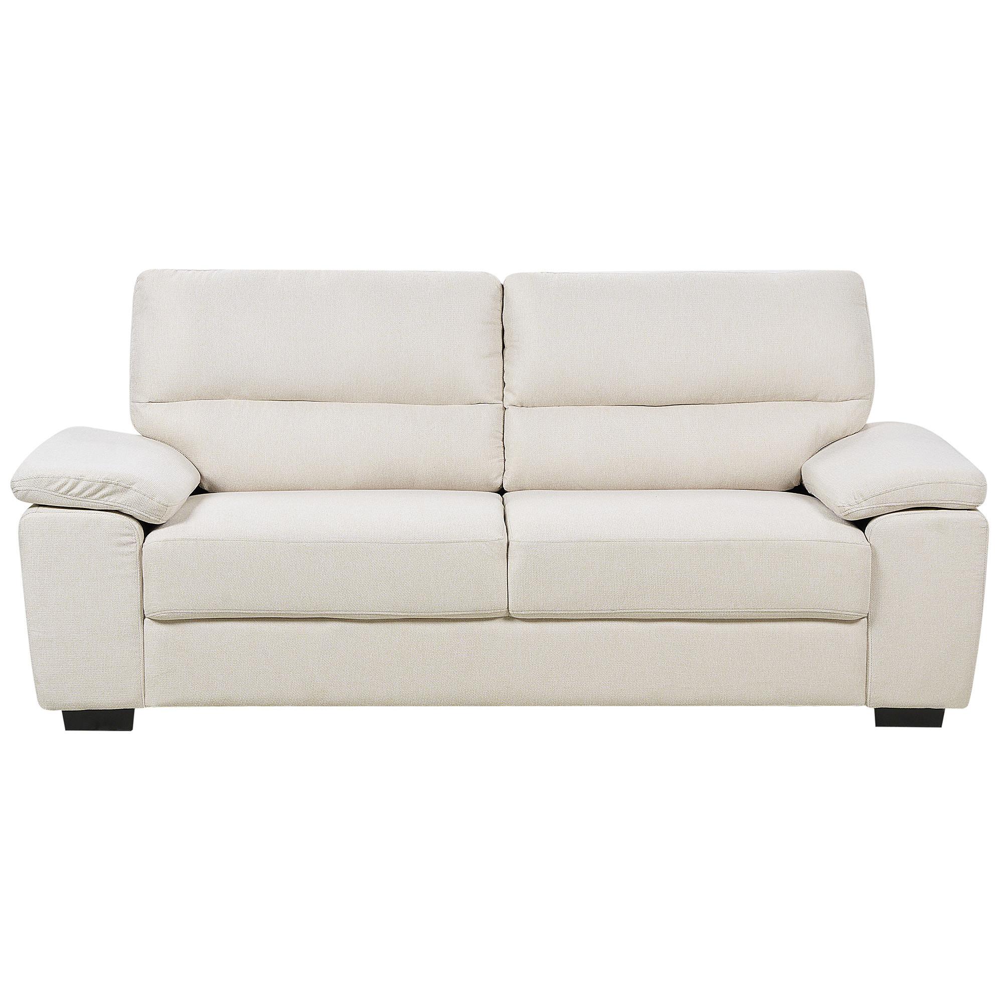 3-SITZER-SOFA hellbeige Vogar - Beige, Textil (195/90/74cm) - Beliani