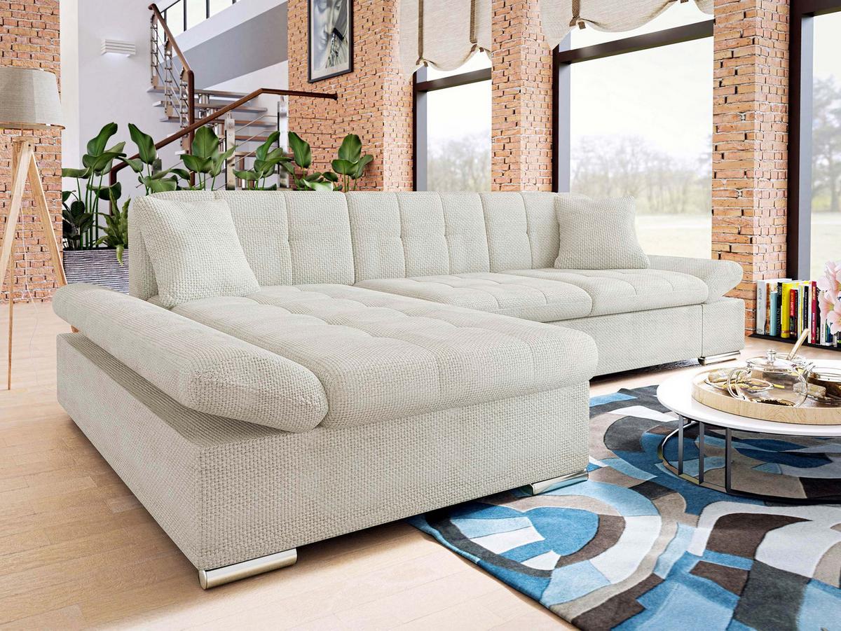 ECKSOFA Montana, Seite: Links - Naturfarben, Holz/Textil (278/161cm) - MIRJAN24