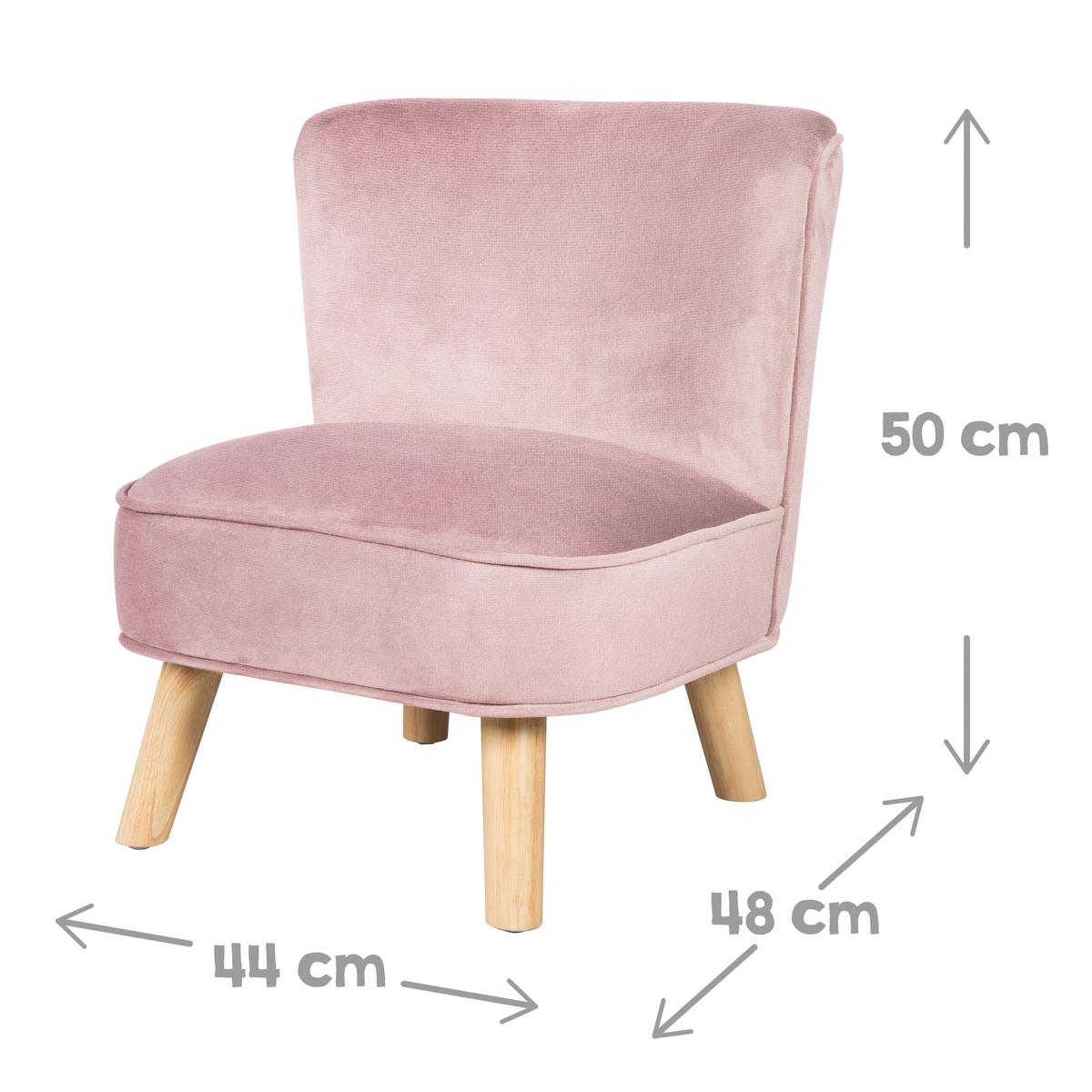 KINDERSESSEL klein 3-tlg. rosa - Rosa, Holzwerkstoff/Textil (70/50/48cm) - Roba