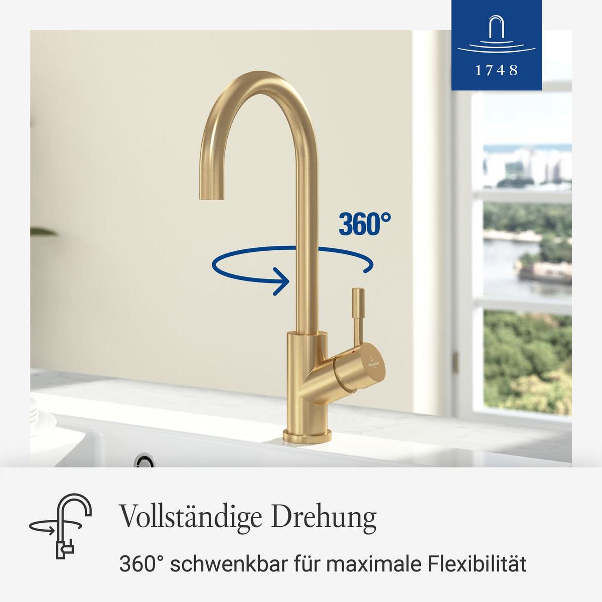 KÜCHENARMATUR Umbrella gold 27,5 cm - Goldfarben, Metall (4.5/40.5/21.5cm) - Villeroy & Boch