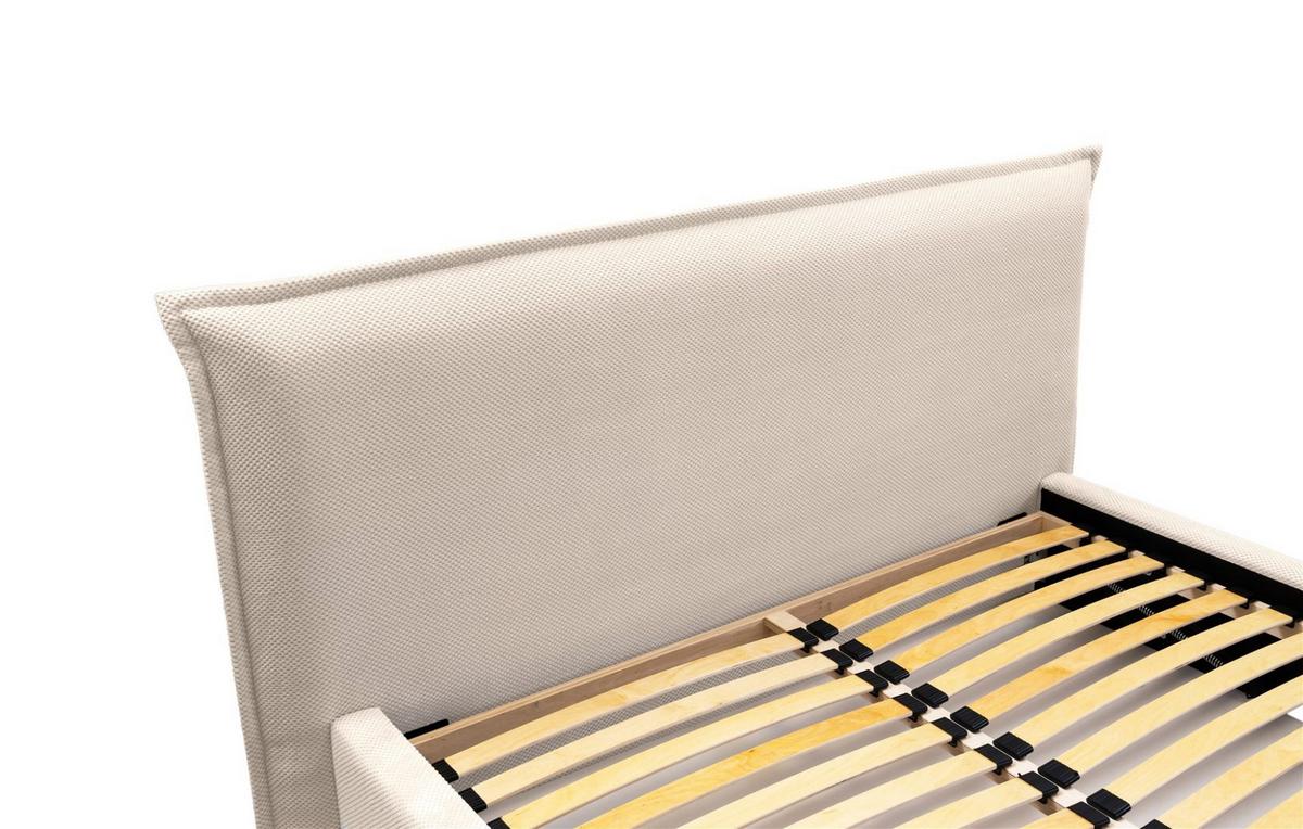 POLSTERBETT Amada Komplettset In Pop - Beige, Holzwerkstoff/Textil (140/200cm) - Fun Möbel