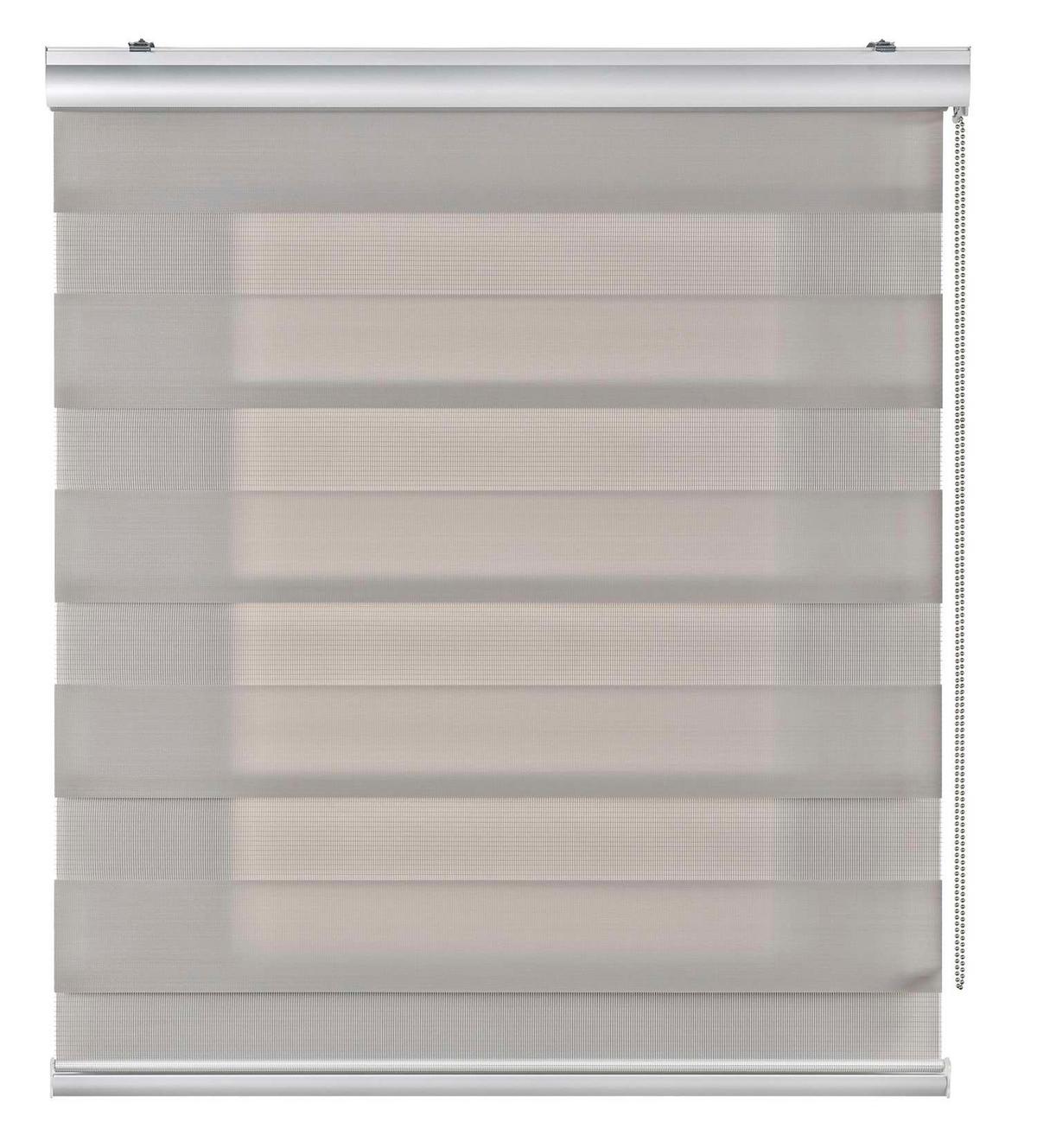 DOPPELROLLO Steingrau 60x250 cm - Graubraun, Kunststoff (60/250cm) - STORESDECO
