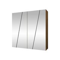 DREHTÜRENSCHRANK Zen 4L 200 cm - Schwarz/Eiche Artisan, Holzwerkstoff/Kunststoff (200/202/50cm) - MIRJAN24