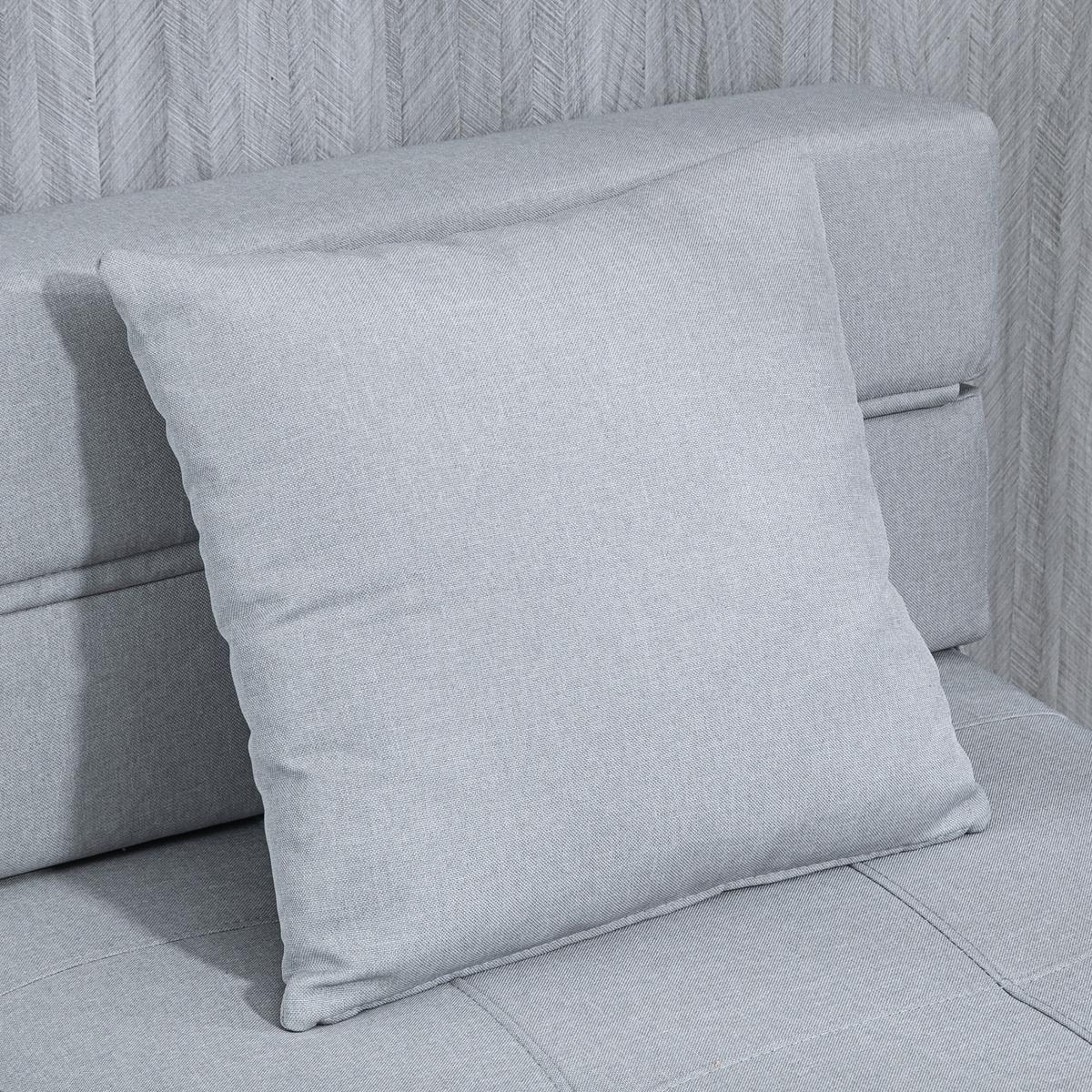 SCHLAFSESSEL Schlafsofa Sofabett Einzelsofa mit Waschbarem Kissen Hellgrau - Hellgrau, Textil (70/61/70cm) - HOMCOM