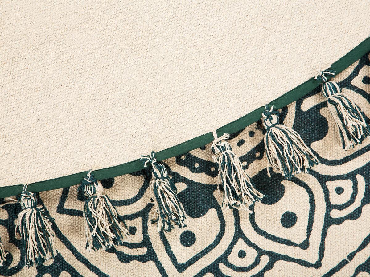 VINTAGE-TEPPICH Irice 120/120 cm - Grün, Textil (120/120cm) - Beliani