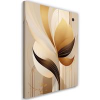 WANDBILD abstraktes gold formen boho - Beige, Textil (40/60cm) - Feeby