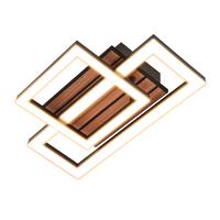 LED DECKENLEUCHTE Civoril 34.5/22/8 cm - Schwarz, Kunststoff/Metall (34.5/22/8cm) - ZMH