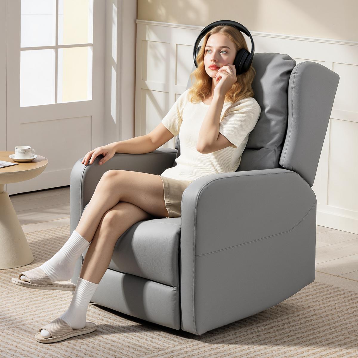 MASSAGESESSEL Elektrisch mit 3D Knetmassage Grau - Grau, Textil (77/107/89cm) - HOMCOM