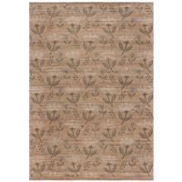 JUTETEPPICH handgewebt JED, floral, Natur, 120 x 170 cm - Braun, Textil (170/120cm) - KADIMA DESIGN