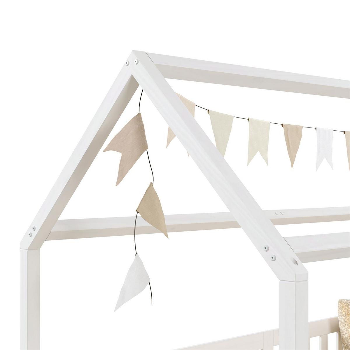 HAUSBETT NINA 90x200 cm weiß - Weiß, Holz (96/135/206cm) - IDIMEX