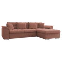 ECKSOFA Diana Cord, Seite: Rechts - Rosa, Holz/Textil (280/160cm) - MIRJAN24