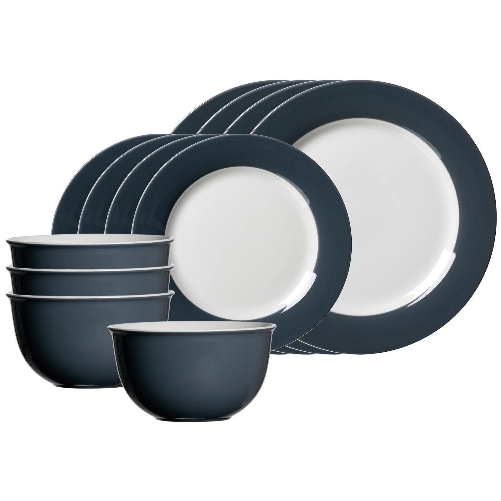 BASIC-SET Doppio Anthrazit 12-tlg. - Anthrazit, Keramik (2/2/2cm) - Ritzenhoff Breker