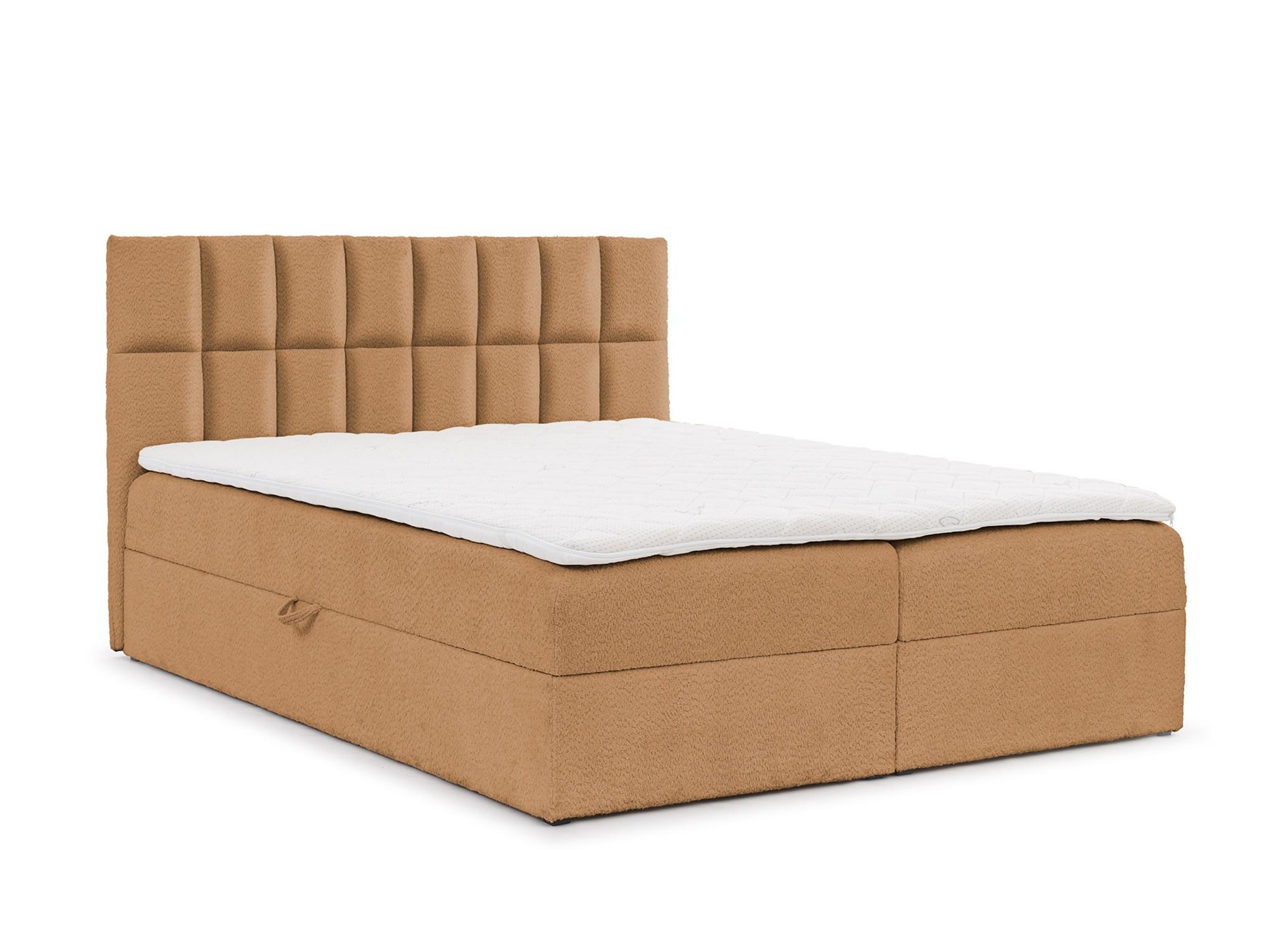 BOXBETT Dominga In überlänge - Aubergine, Holzwerkstoff/Textil (200/220cm) - Fun Möbel