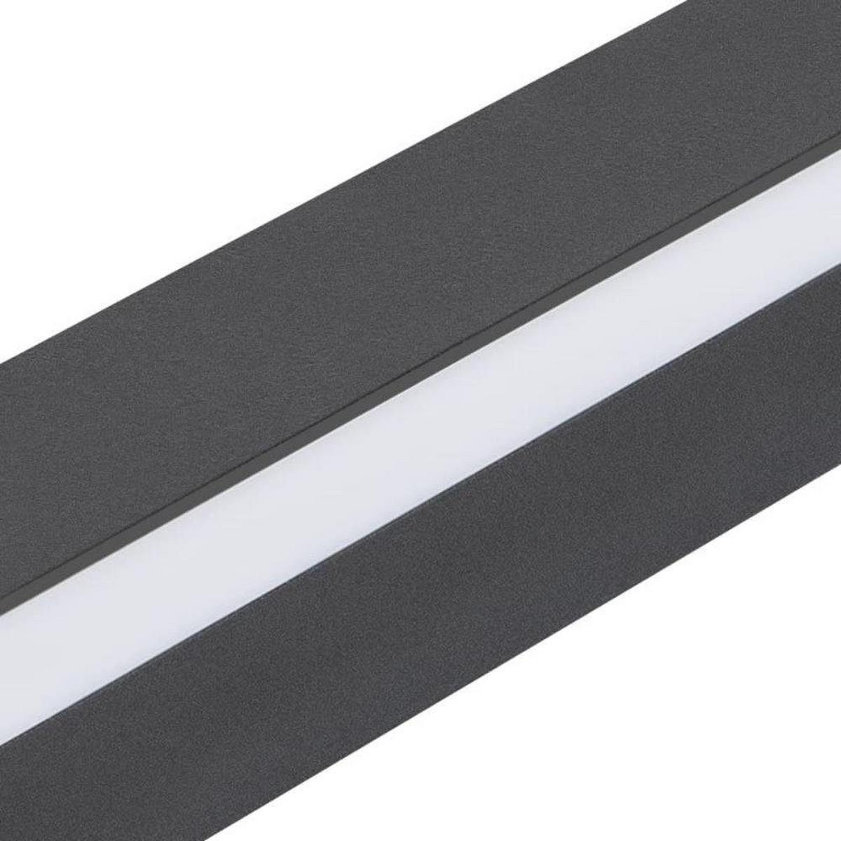LED-WANDLEUCHTE Flash 2.5/4/100 cm - Schwarz, Metall (4/100/2.5cm) - ZMH