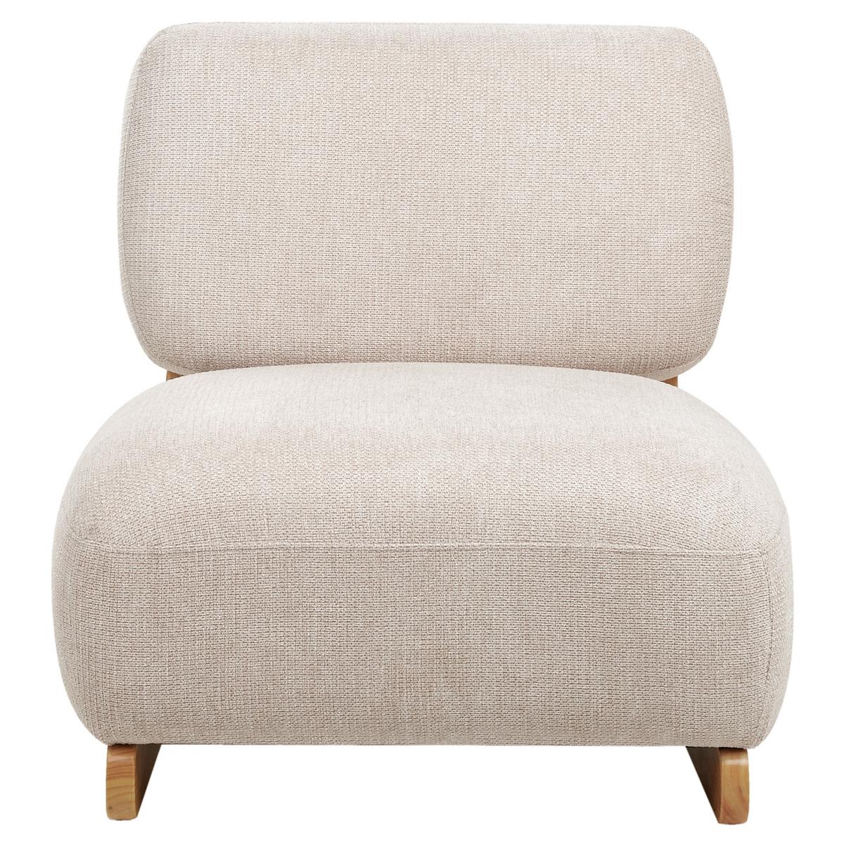 SESSEL Stoff Hellbeige Kokkola - Beige, Textil (66/71/79cm) - Beliani