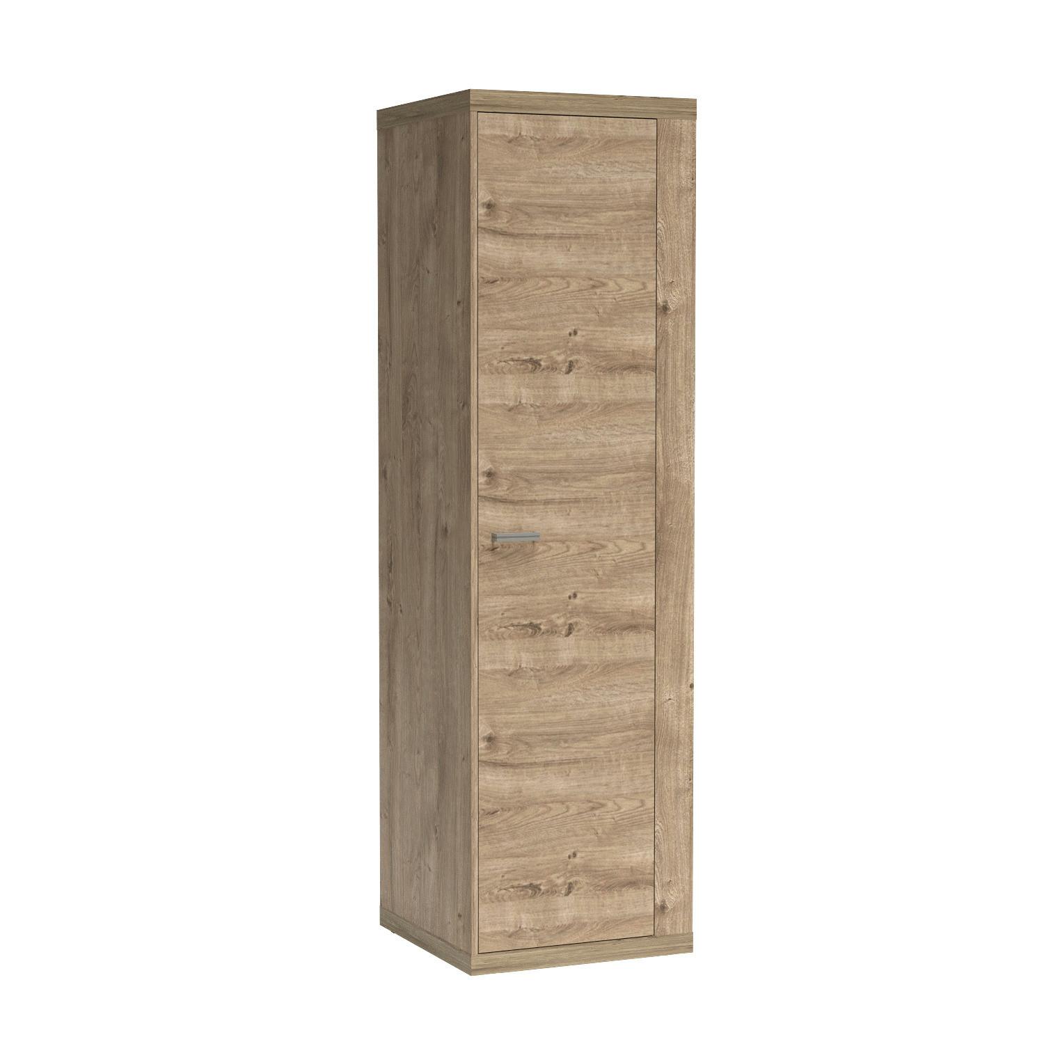 DREHTÜRENSCHRANK YASUO 57/200,5/57,5 cm 1-türig Eichefarben - Eichefarben, Holzwerkstoff (57/200.5/57.5cm) - MASSENO