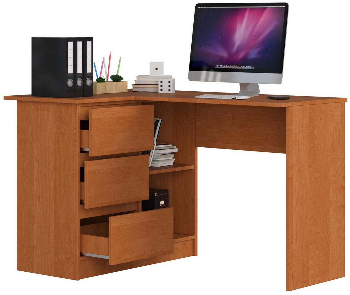 SCHREIBTISCH Erlefarben 77/124/85 - Erlefarben, Holzwerkstoff (135/50/77cm) - RAUMHIRSCH FURNITURE