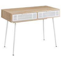 SCHREIBTISCH Hellbraun 110/ 52 cm Chula - Hellbraun, Holzwerkstoff (52/110/76cm) - Beliani