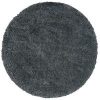 HOCHFLOR LANGFLOR SHAGGY TEPPICH LUXURY RUND - Anthrazit, Textil (80/80cm) - Pergamon