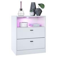 KOMMODE Pino Fronten in Weiß matt - Weiß, Holzwerkstoff (56/67.5/36cm) - Vladon