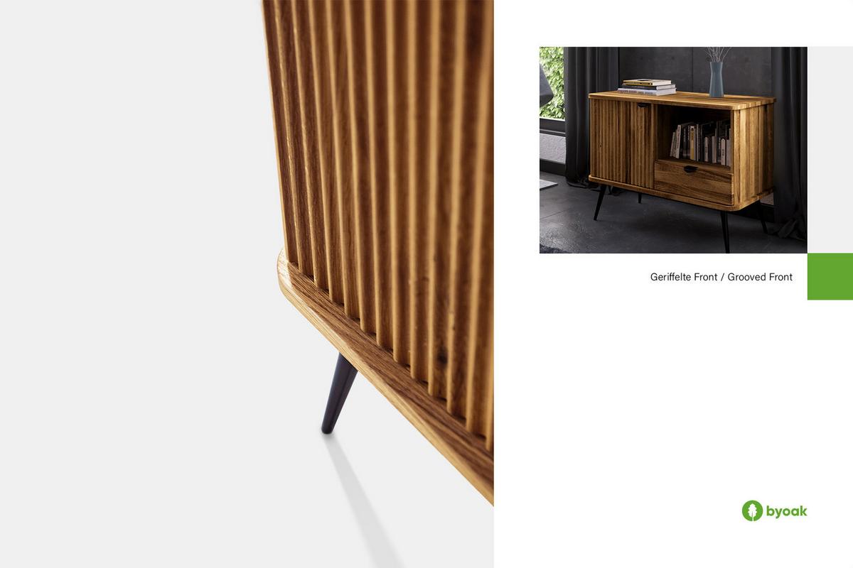 KOMMODE LINA - Kernbuche, Holz (97/72/46cm) - byoak