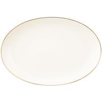 SERVIERPLATTE Savona Goldlinie creme 35,1 x 24,2 cm - Creme, Keramik (24.2/3.1/35.1cm) - Seltmann Weiden